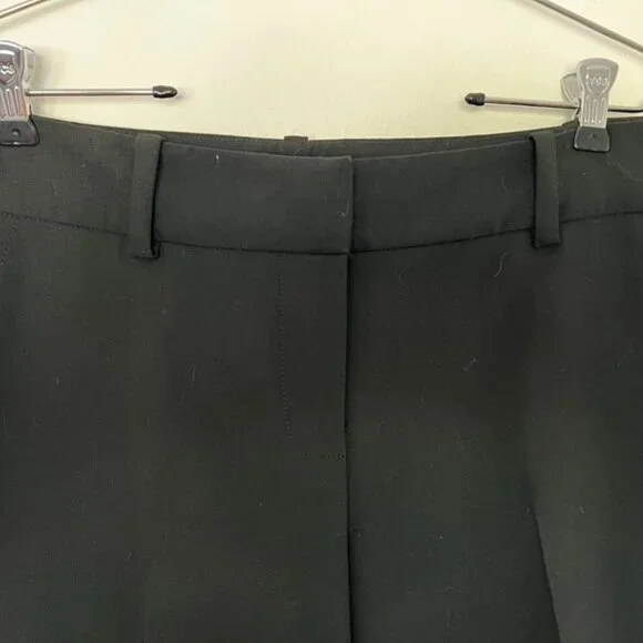 Trina Turk Black Wide Leg Trousers Pants Minimalist 8 Capsule Wardrobe - Picture 7 of 15